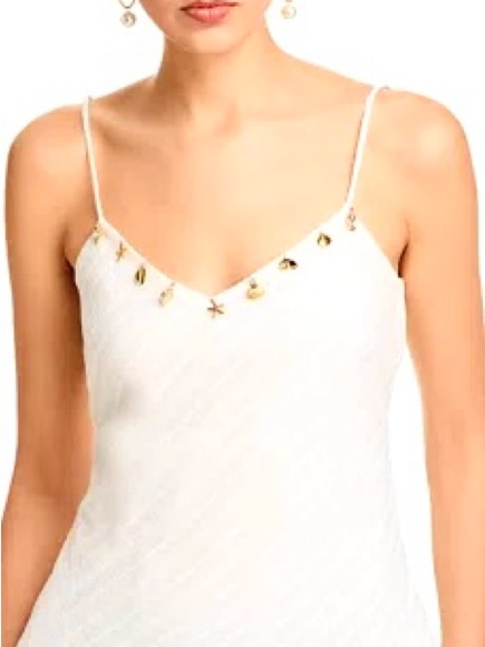 Generation Love White Embellished Spaghetti Strap Cami - Picture 12 of 12